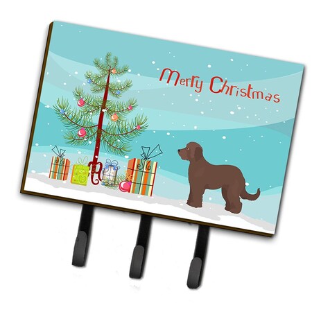 Carolines Treasures Brown Goldendoodle Christmas Tree Leash or Key Holder CK3838TH68
